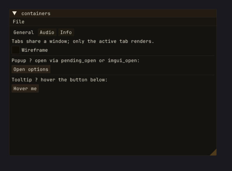 containers recording