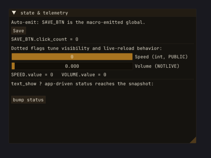 state_telemetry recording